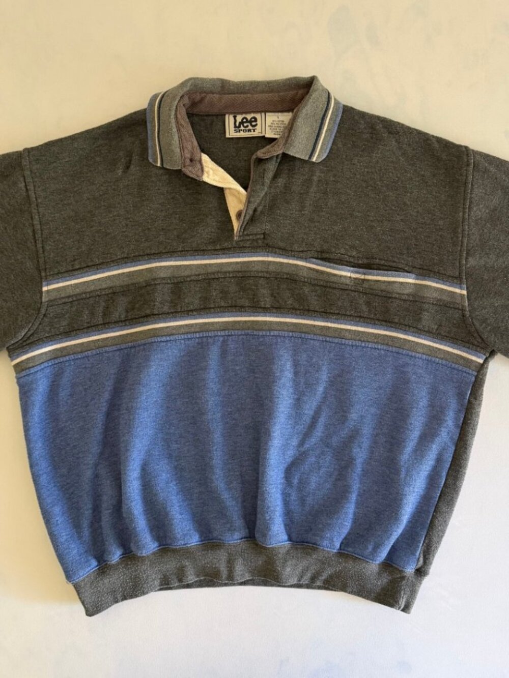Lee Sport Vintage Polo Henley Pullover Sweater - Picture 4 of 8